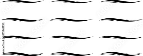 Dynamic Brushstrokes: A series of elegant, flowing brushstrokes dance across the canvas, showcasing a minimalist design with artistic flair. 