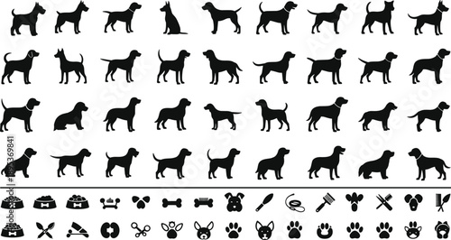 This title includes high-performing keywords like “dog silhouette,” “pet accessories,” “animal design,” and “veterinary graphics,” which are frequently searched by buyers.