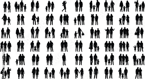 This title includes high-performing keywords like “family silhouettes,” “groupings,” “parenting,” and “relationship illustration,” which are frequently searched by buyers.