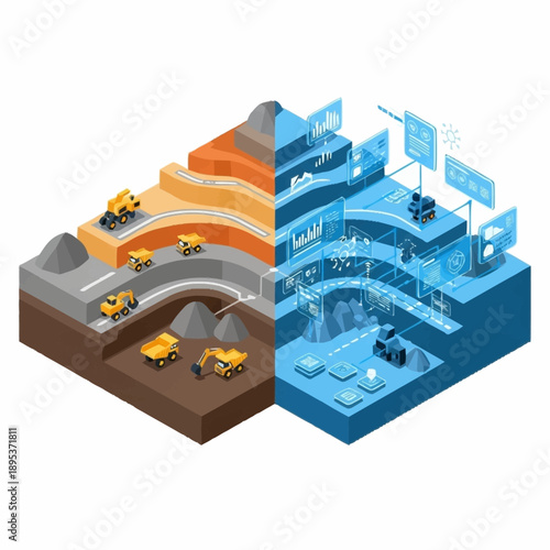 Digital Transformation in Mining Industry with Data Analytics and Smart Technology.