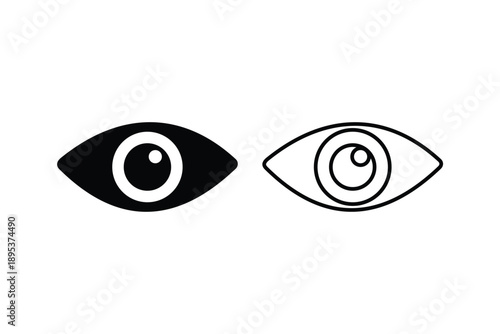 eye set icon , see set icon