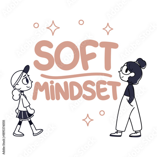 Positive Vibes Tee — Smooth Lettering and Minimalist Character Illustrations