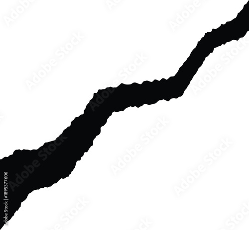 Torn paper reveal effect with rough ripped edges single shape silhouette isolated on transparent background