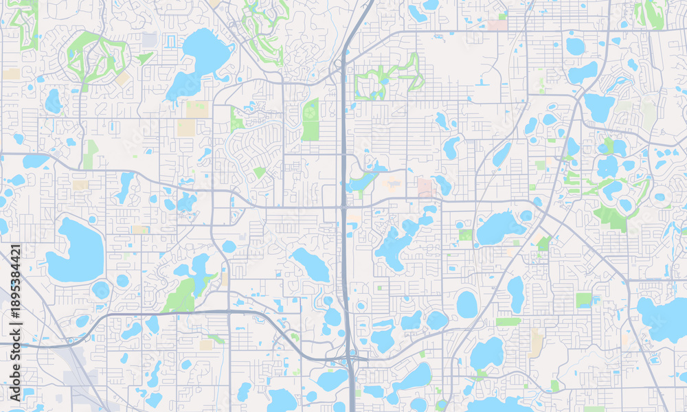 Fototapeta premium Altamonte Springs Florida map