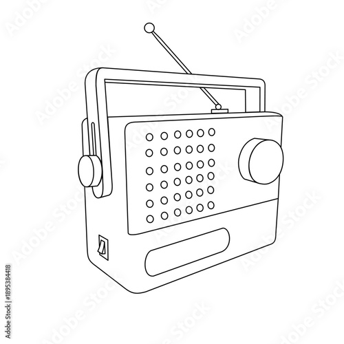 retro radio icon