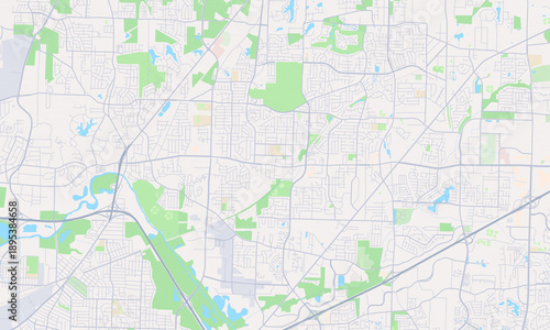 Fotografía Bartlett Tennessee map