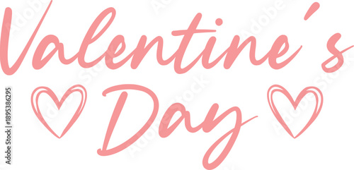 
Valentine’s Day typography text on plain white transparent isolated background for card, shirt, hoodie, sweatshirt, apparel, tag, mug, icon, poster or badge