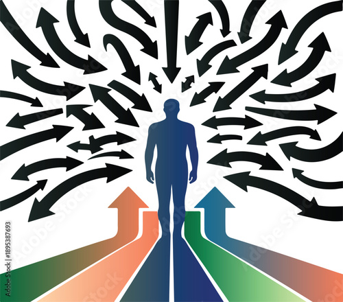 Creativity and Inner Mind Expansion Concept Illustration