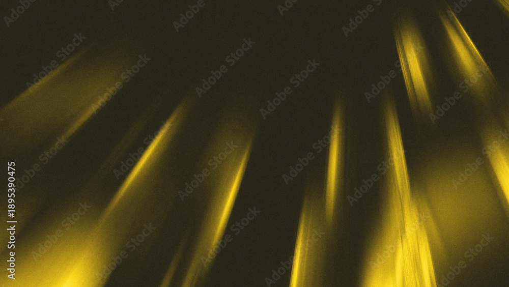 Naklejka premium Dynamic golden light streaks against a dark grainy background creating an abstract effect, golden, light, streak