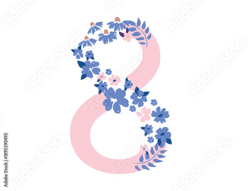 Wallpaper Mural 8 March. Women day background with frame flowers.	
 Torontodigital.ca