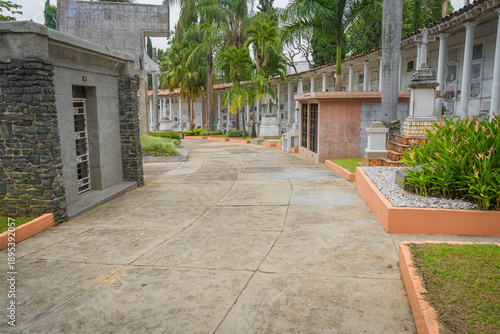 Medellin, Antioquia- Colombia. February 28, 2023. The San Pedro Cemetery Museum is a cemetery located in Medellin 