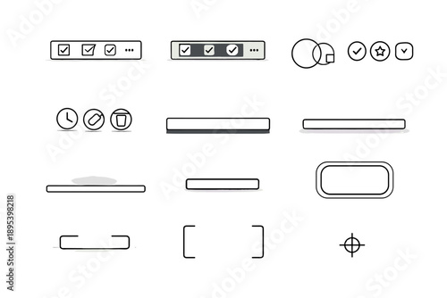 Highlight state active generation image halo shadow vector icon affordance simple bulk