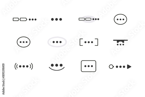 Generation simple cue halo vector state image path compression icon overflow breadcrumb