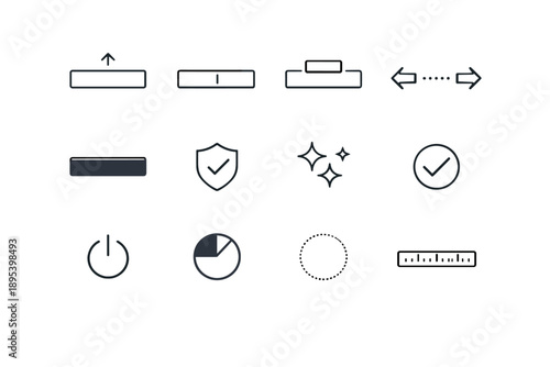 Simple indicator icon image semantic input label marker subtle collapsed vector generation