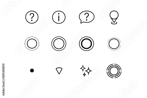 Image simple help generation halo ring vector sparkle inline mark focus target