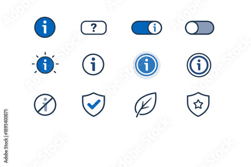 Vector ring inline state calm guidance modern disabled icons icon trust toggle