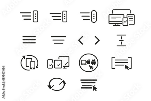 Generation vector reorder responsive mobile handle mode desktop image icon simple orientation