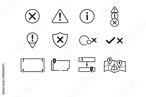Severity critical icon tick badge info vector cross warning image error simple