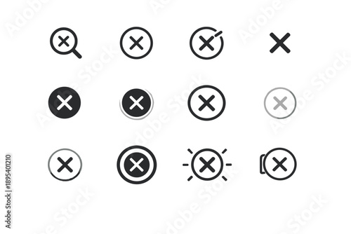 Generation disabled icon circle clear image attention remove input vector affordance state