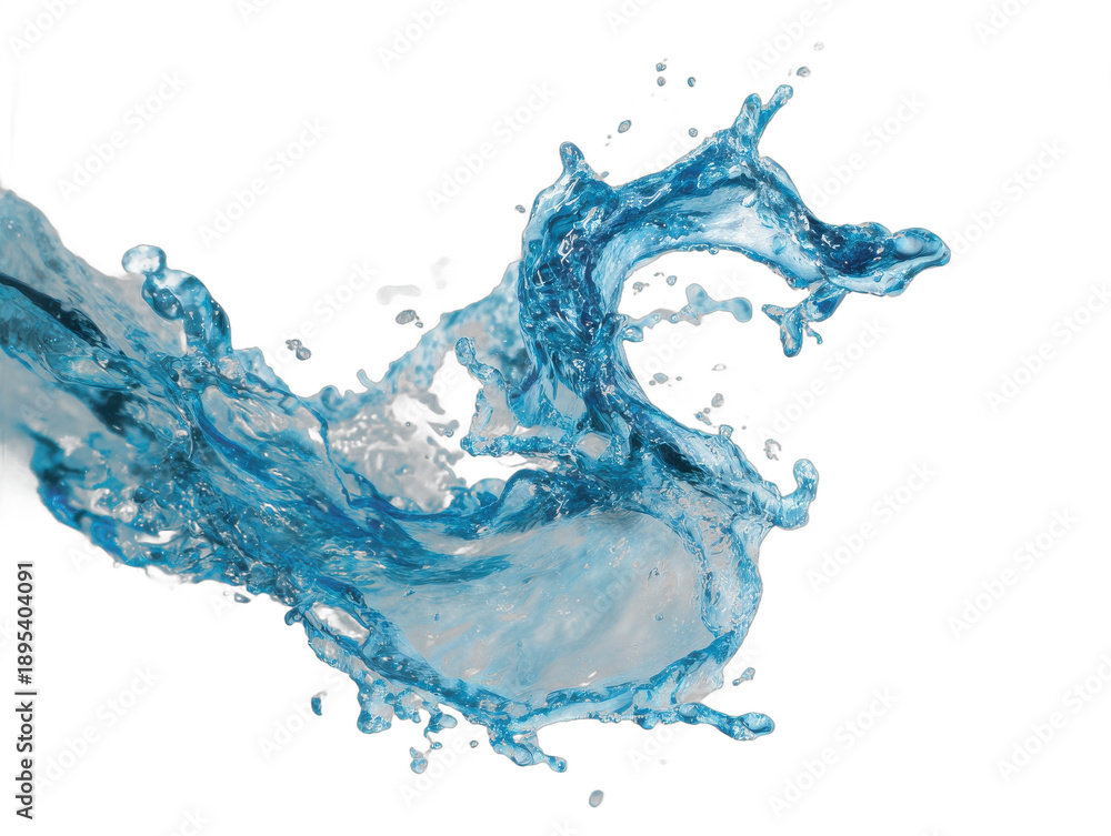 Obraz premium water splash overlay isolated on a transparent background 