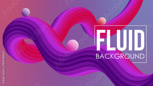 Abstract Fluid Wavy Background with Gradient Colors Design