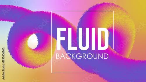 Vibrant Gradient Fluid Shape Background Design
