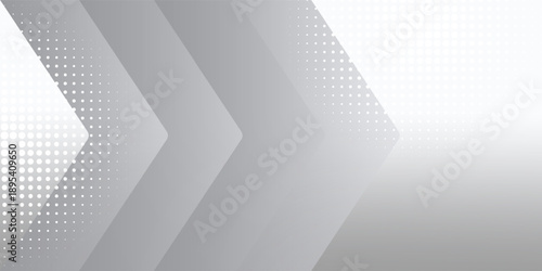 Abstract white and grey arrows futuristic technology background concept high-speed movement. EPS 10