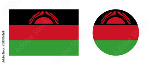 Obraz na płótnie Flag of Republic Malawi