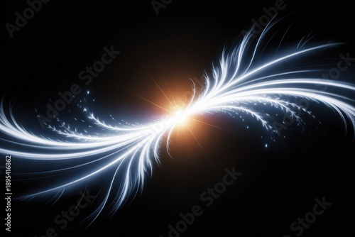 Wallpaper Mural Cinematic light flare effect with warm glowing core for branding Torontodigital.ca