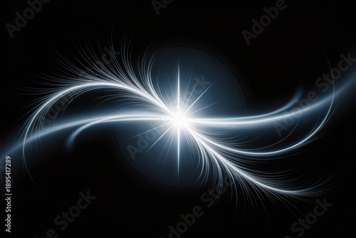 Wallpaper Mural Cinematic light flare overlay with energetic glow on dark surface for visualeffects Torontodigital.ca