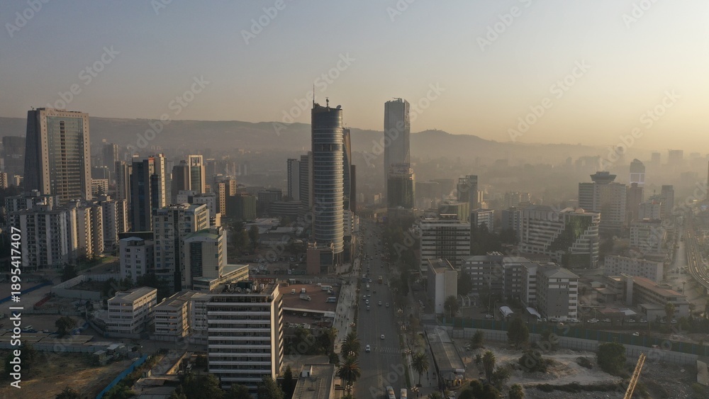 Fototapeta premium African union (au) building addis ababa, ethiopia africa, 