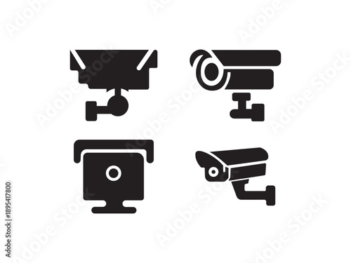 Security camera CCTV icon illustration design,
