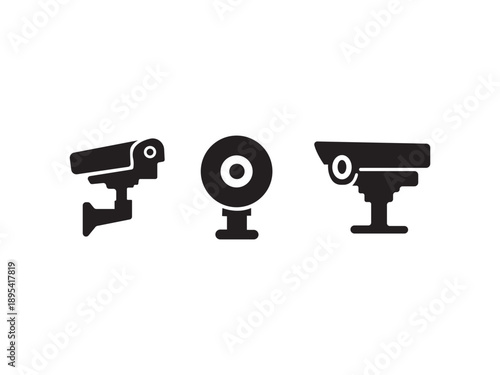 Security camera CCTV icon illustration design,