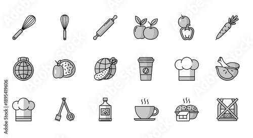 A minimalist chef hat design evokes culinary creativity and professionalism, ideal for restaurant branding.