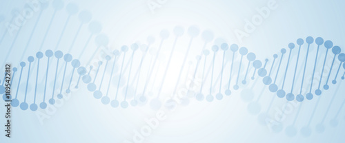 Futuristic science wallpaper, DNA strands, connected neural web