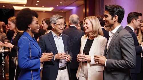 Networking event brings professionals together for connections and discussions in city venue