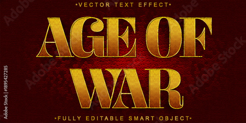  Age of War Epic Battle Typography Vector Fully Editable Smart Object Text Effect