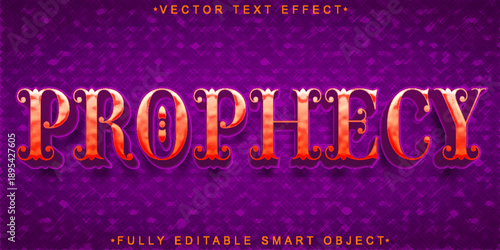  Prophecy Mystic Future Typography Vector Fully Editable Smart Object Text Effect