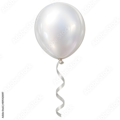 party balloons isolated on white