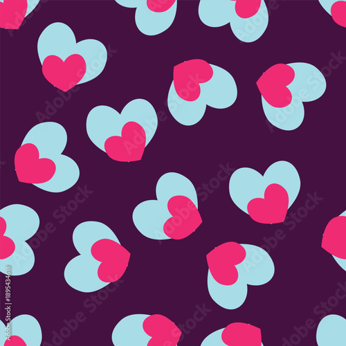 seamless pattern with hearts