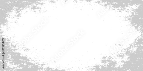 Vintage vector design featuring an abstract grunge background with a black ink splash and dirty paint splatter on an old paper texture border frame