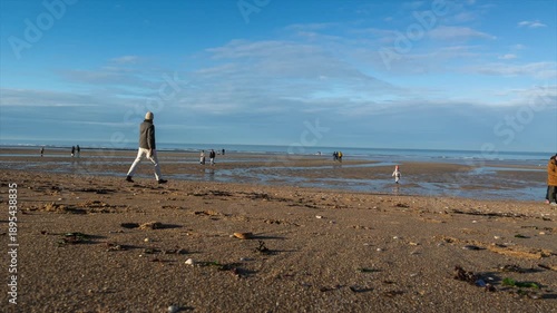 Coastal timelapse of Ouistreham, Normandy – beach and seaside landscape