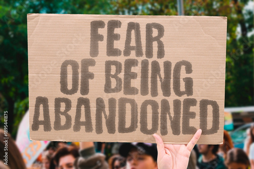 Tableau sur toile "Fear Of Being Abandoned" Anxiety drives clingy behavior patterns
