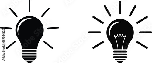 Light bulb ideas and inspiration concept