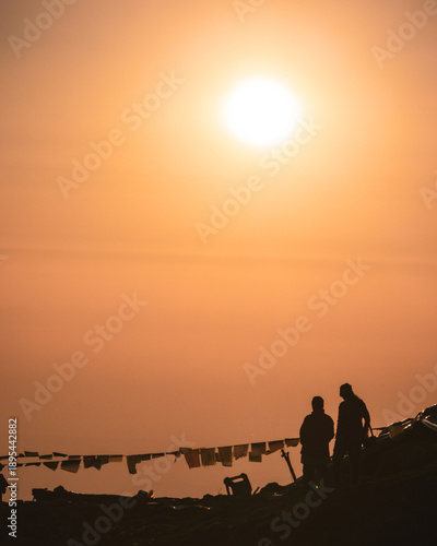 Sunset at mountain top