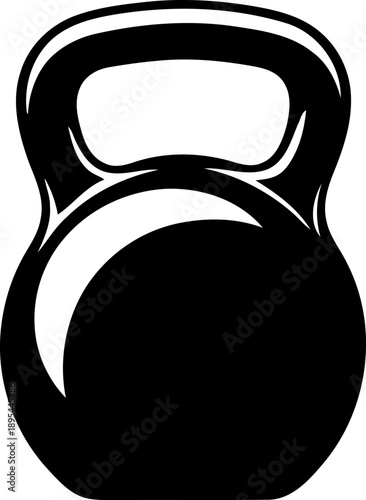 dumbbell weight scale, kettlebell silhouette icon