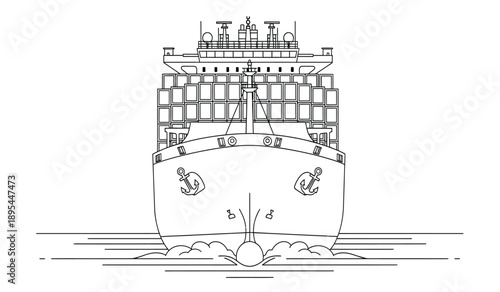 Detailed architectural drawing of a large buildings facade and foundation