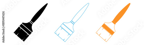 Colorful paint brushes