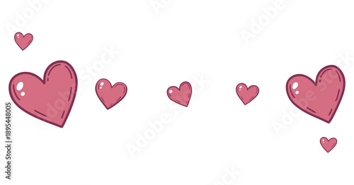 Red Valentine's Line Icon Collection