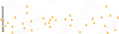 Global network connections, people nodes, digital communication and social media linkage